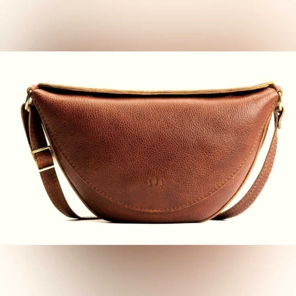 Portland Leather Medium Koala Sling Bag - Nutmeg BNNU